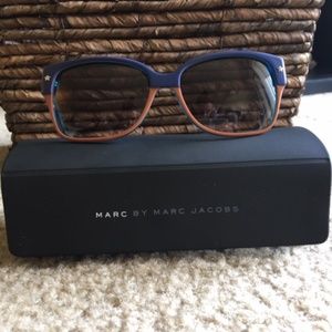 NWOT: Marc By Marc Jacobs Blue and Tan Sunglasses